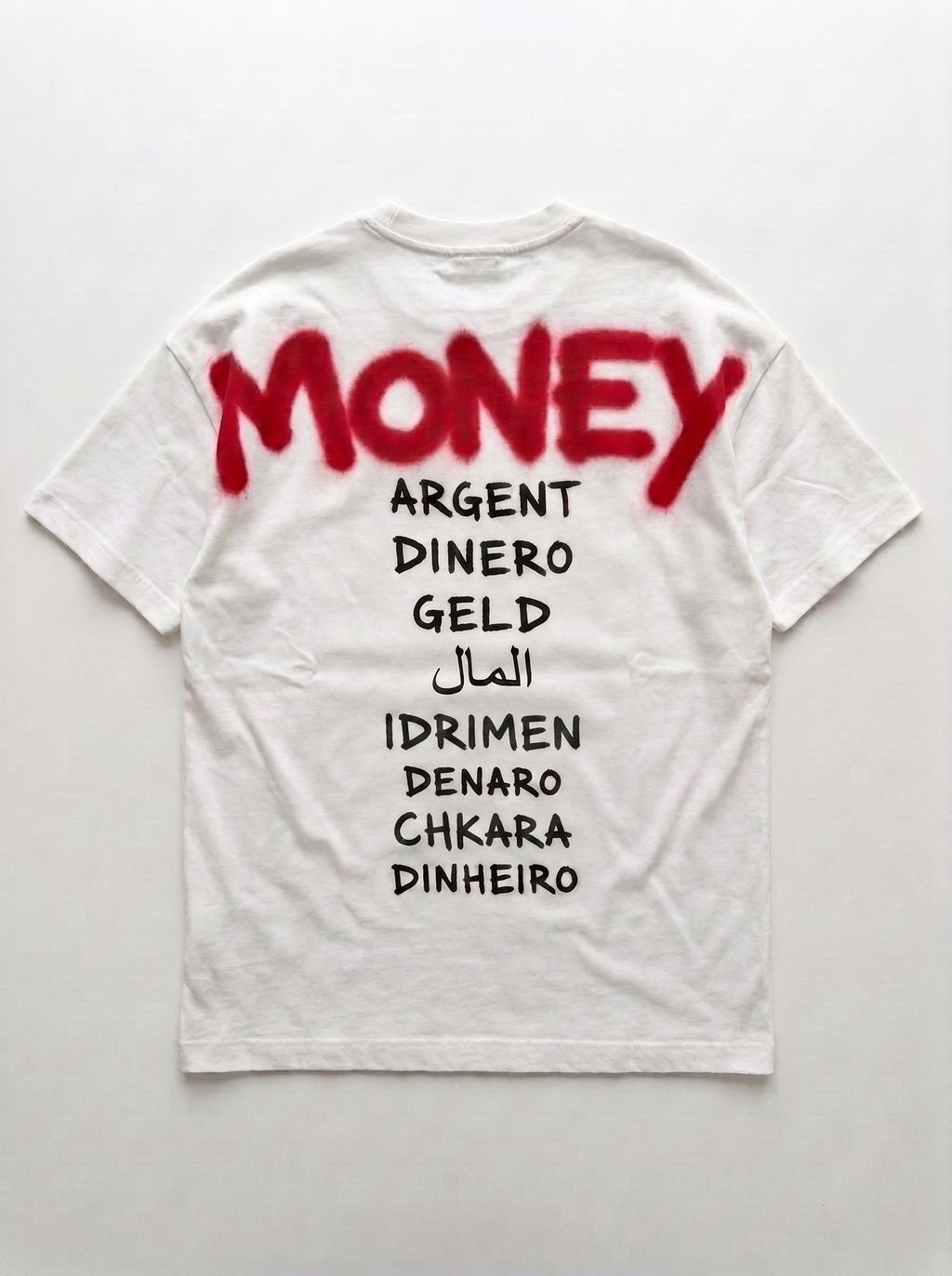 T-Shirt Oversize MONEY - Édition Chkara | Streetwear Unisexe | Graffiti