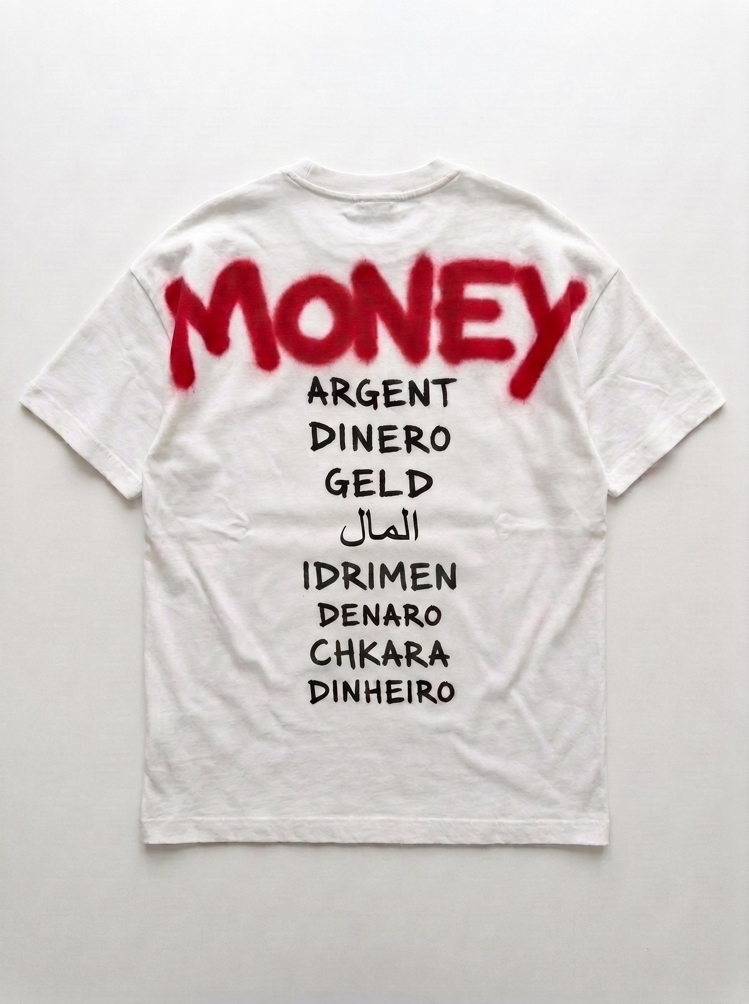 T-Shirt Oversize MONEY - Édition Chkara | Streetwear Unisexe | Graffiti