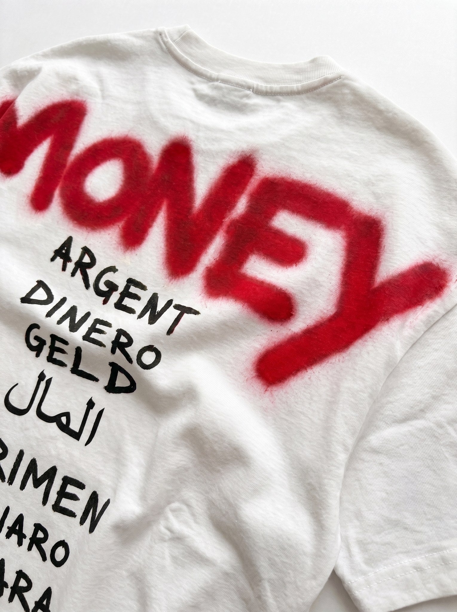 T-Shirt Oversize MONEY - Édition Chkara | Streetwear Unisexe | Graffiti
