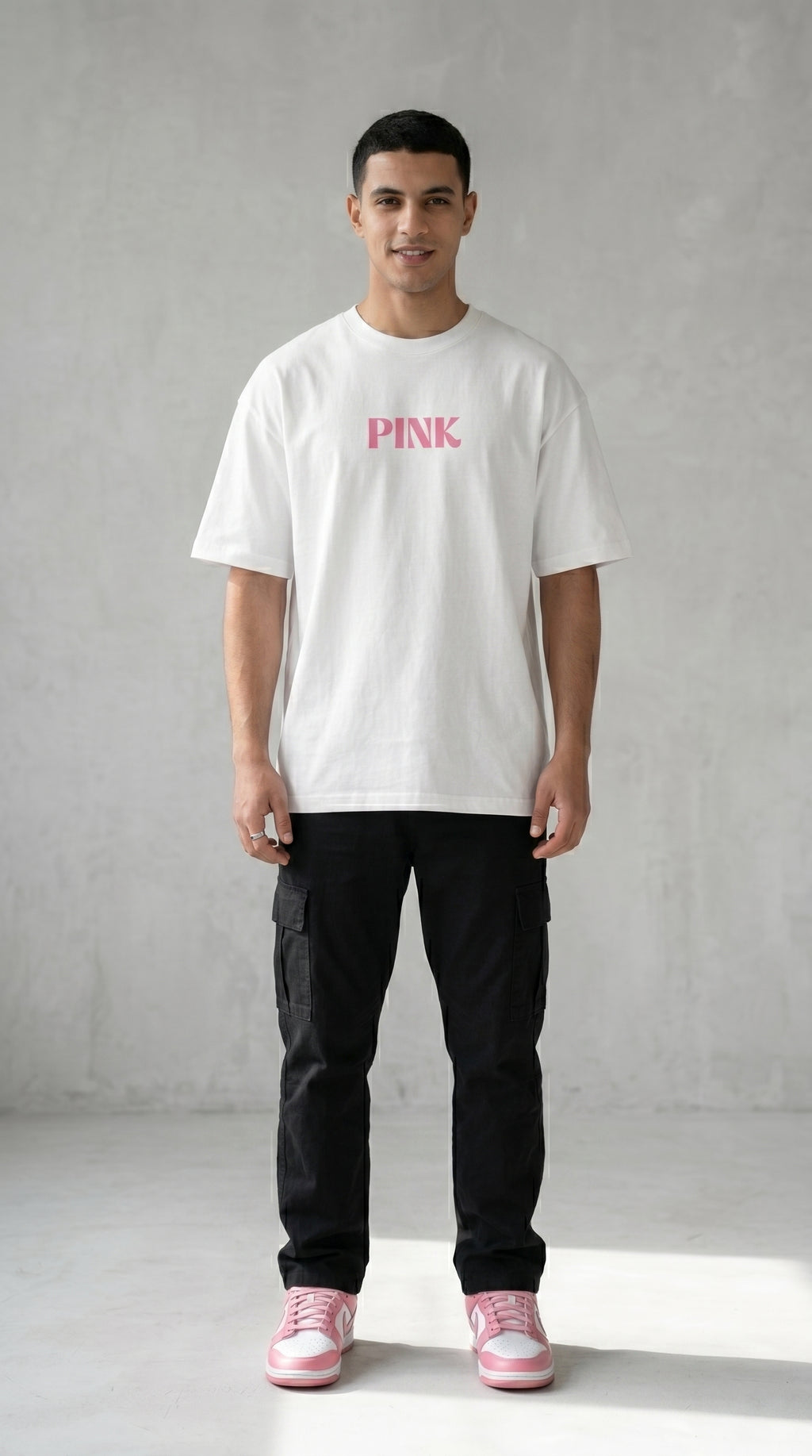 T-Shirt Oversize Pink Panther — Édition Bubble Tea
