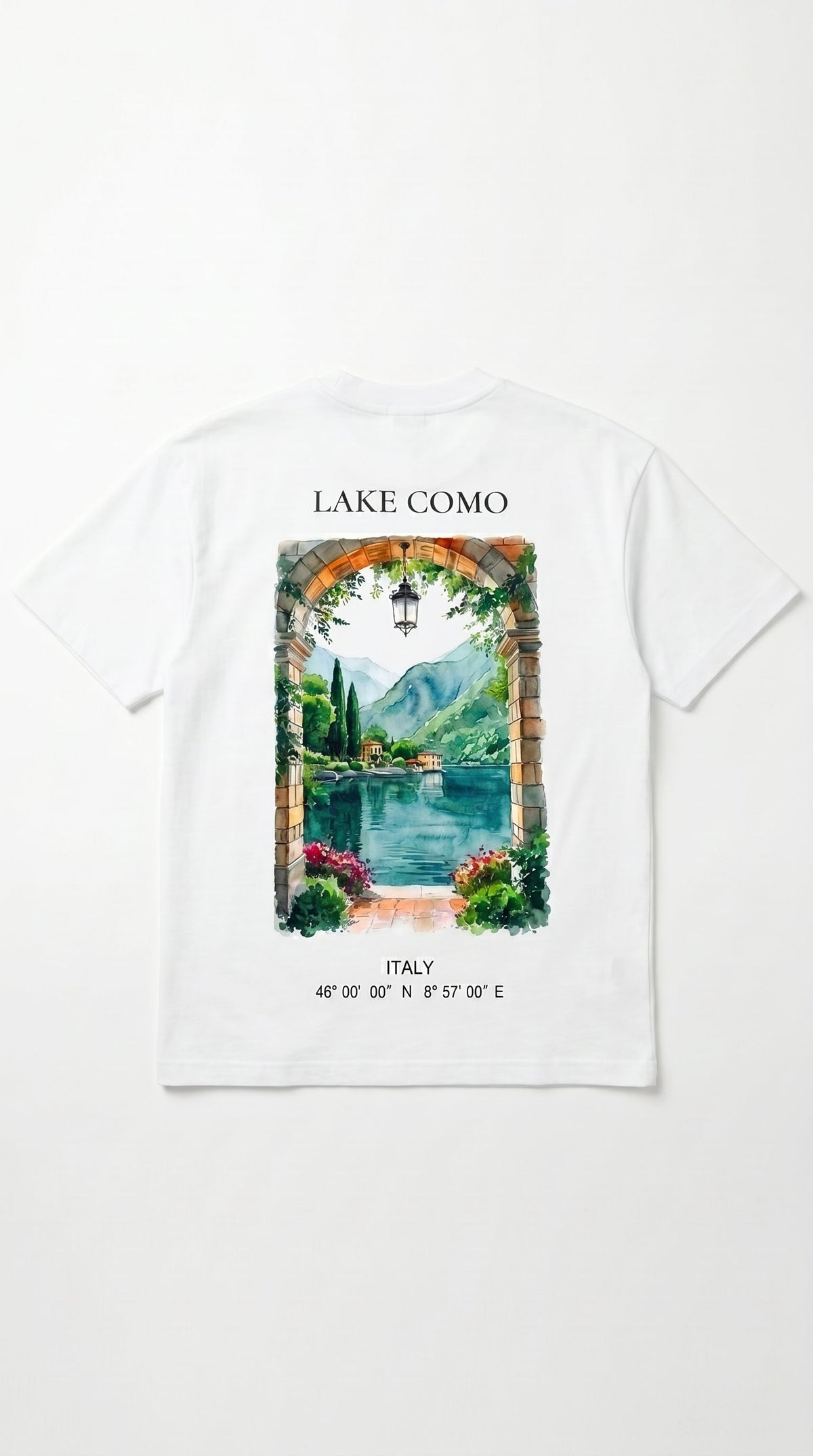 T-Shirt Oversize Lake Como — Édition Voyage Italie | Dolce Vita