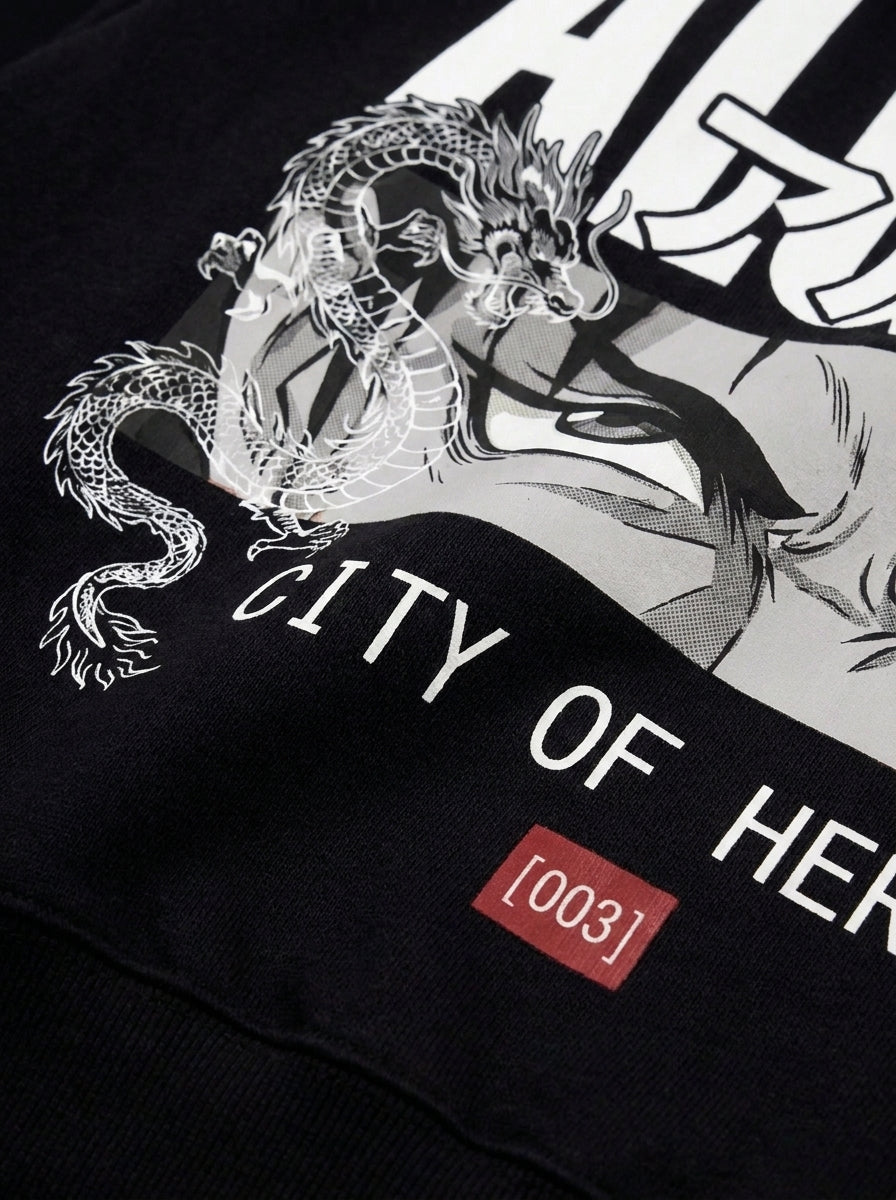 Gros plan du dragon, de City of Heroes et du tag [003]
